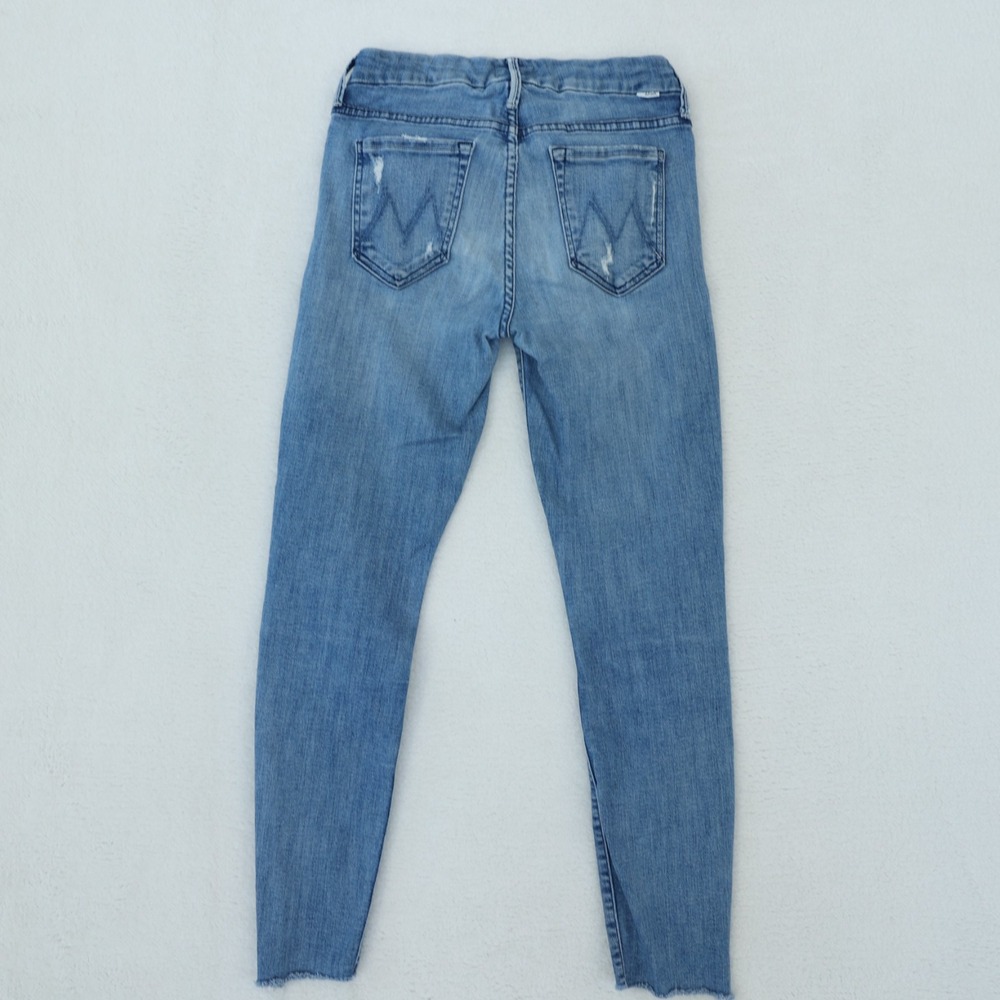 Mother The Looker Jeans Women's 27 Where There Is Smoke Ankle Step Fray‎ Skinny - Picture 6 of 16